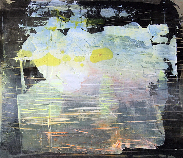 The sun sets low 52 x 45 cm