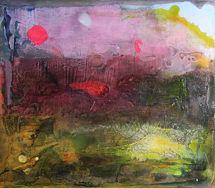 Where the morn meets the dew - 52 x 45 cm