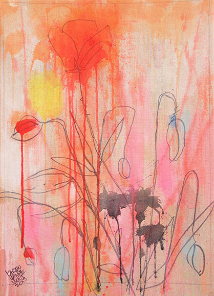 Klaproos-4  58x42 cm